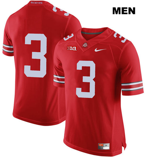 Ohio State Buckeyes Men's Damon Arnette #3 Red Authentic Nike No Name College NCAA Stitched Football Jersey IG19C36DL